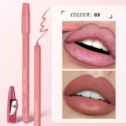 WATERPROOF NON-STICK CUP MATTE LIP LINER LIPPIE MAKEUP PENCIL