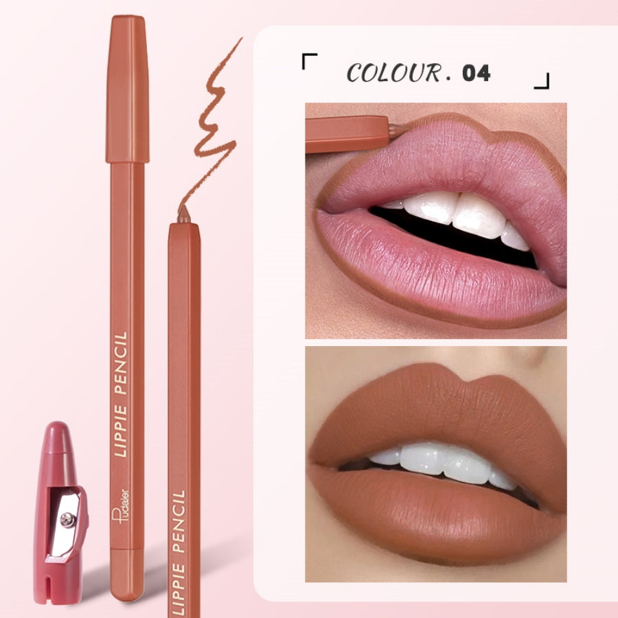 WATERPROOF NON-STICK CUP MATTE LIP LINER LIPPIE MAKEUP PENCIL