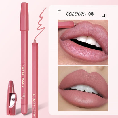 WATERPROOF NON-STICK CUP MATTE LIP LINER LIPPIE MAKEUP PENCIL