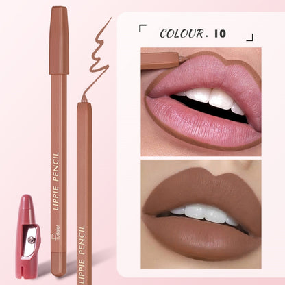 WATERPROOF NON-STICK CUP MATTE LIP LINER LIPPIE MAKEUP PENCIL