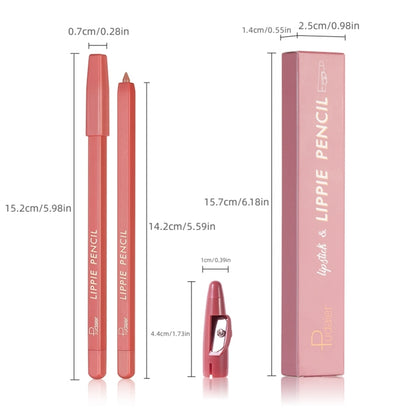 WATERPROOF NON-STICK CUP MATTE LIP LINER LIPPIE MAKEUP PENCIL