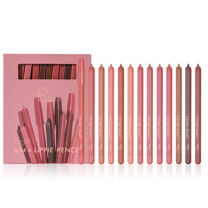 WATERPROOF NON-STICK CUP MATTE LIP LINER LIPPIE MAKEUP PENCIL